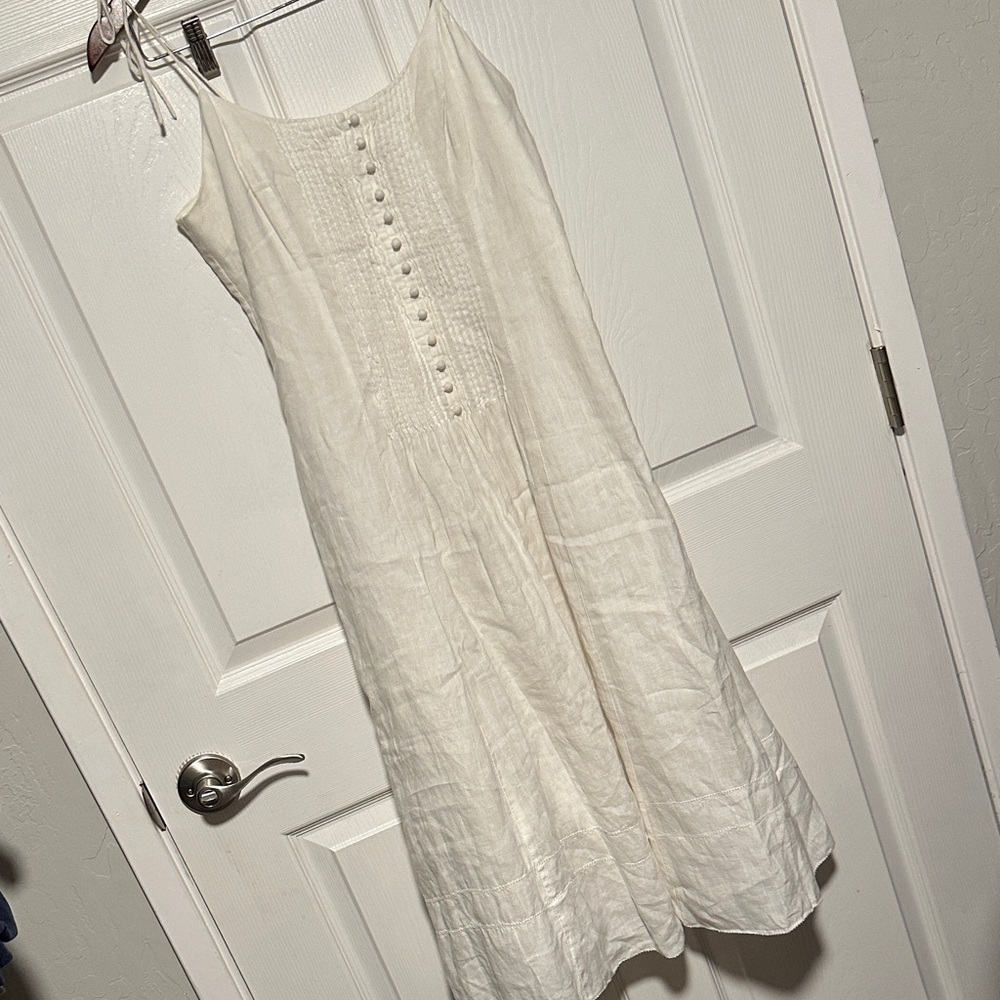 Elegant White Sleeveless Dress vintage 4